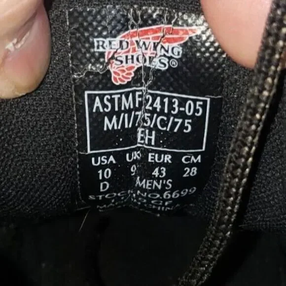 Red Wing Waterproof Boot Men's Size 10 D Aluminum Toe 6699 Workwear Utility Gorp - Picture 9 of 12